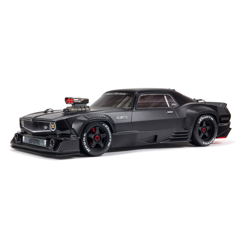 Arrma 1/7 FELONY 6S BLX Str Bash All-Road Muscle Car RTR, Black